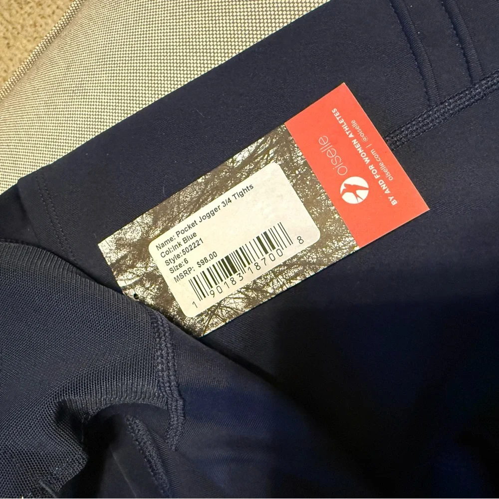Oiselle Pocket Jogger 3/4 Tights size 6 NWT - Picture 8 of 8